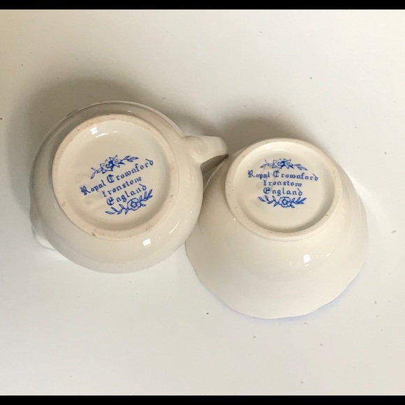 SOLD Royal Crownford Ironstone Creamer n Sugar - Picture 4 of 8